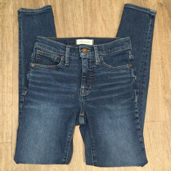 Madewell 9” Mid-Rise Skinny denim jeans 24 - Picture 1 of 7